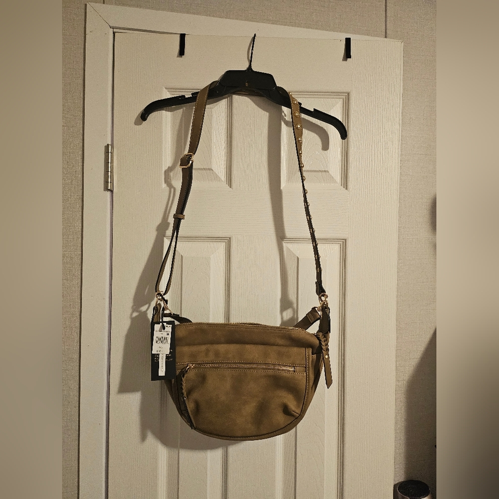 Juniper and Joy Tan Crossbody Bag